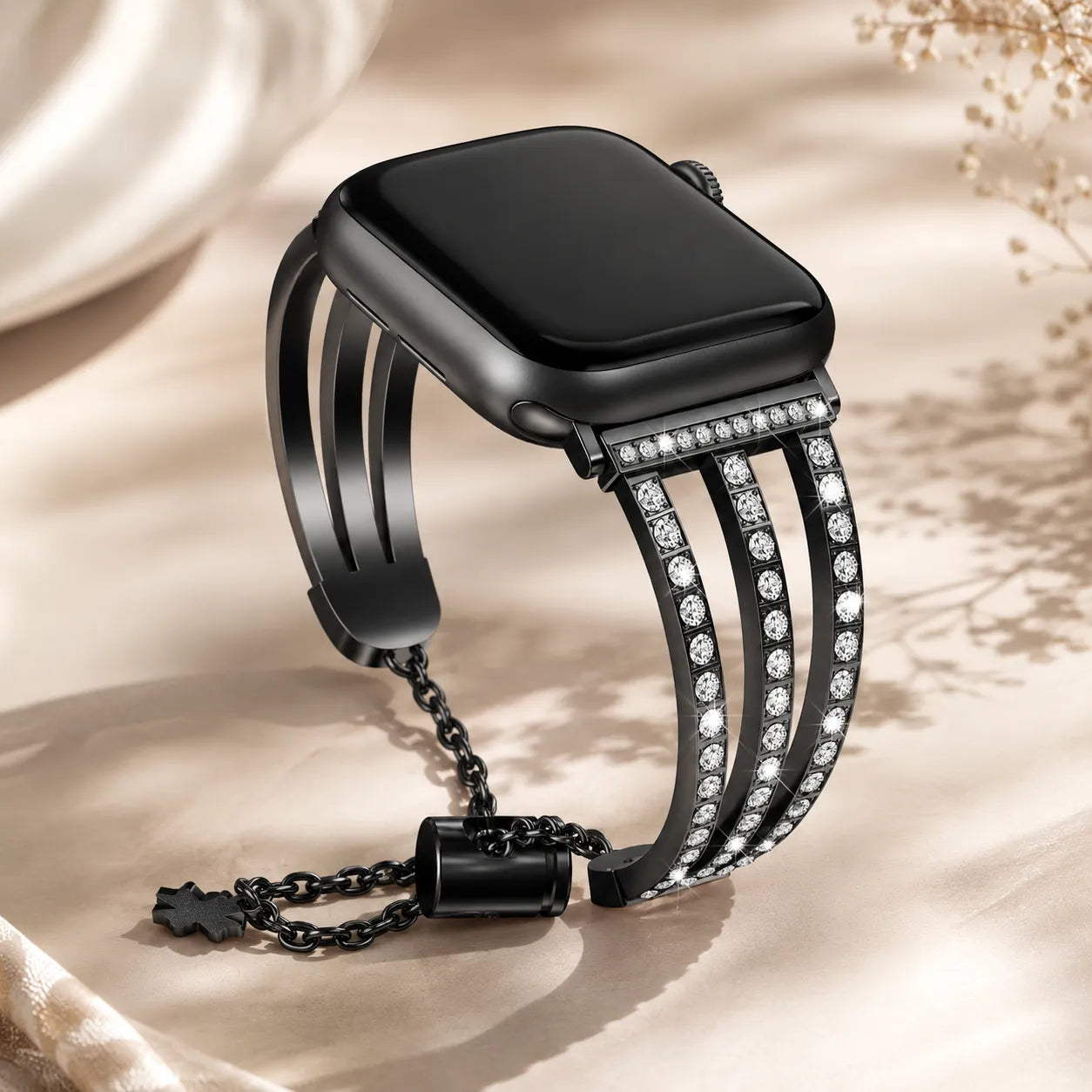 Bling Diamond Apple Watch Band black