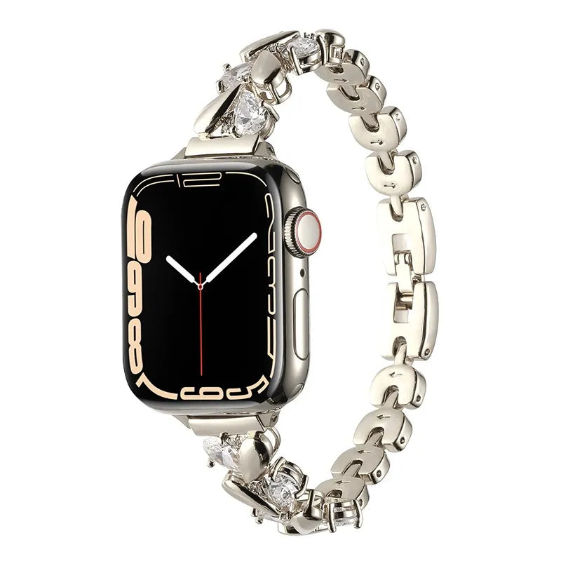 Elegant Rhinestone Chain Apple Watch Band - Starlight