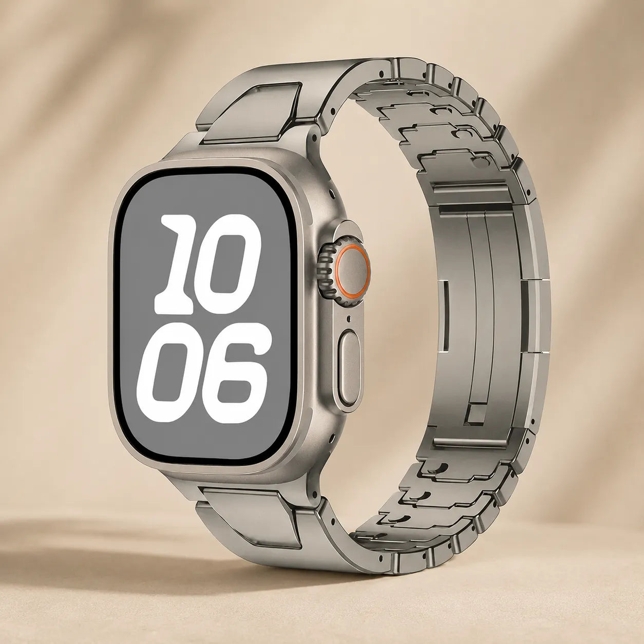 Rugged Stainless Steel Band for Apple Watch natural