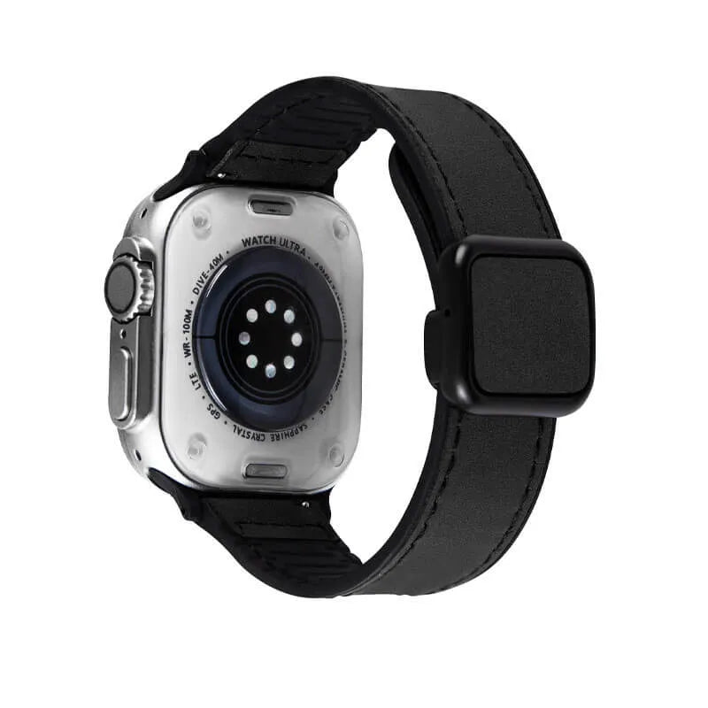 Premium Crazy Horse Leather Magnetic Apple Watch Band