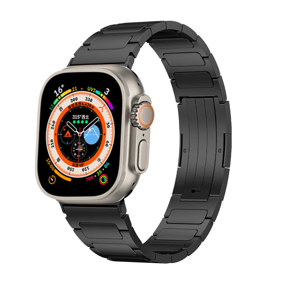 Cinturino Apple Watch Ultra in Titanio Nero – Breezsy