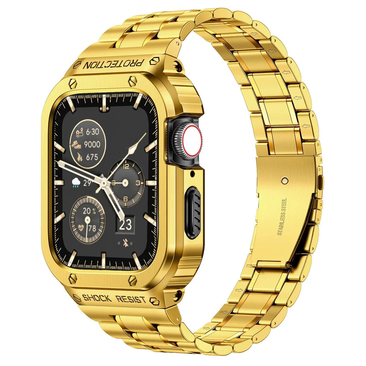 Luxury Apple Watch Band and Case - Premium Gold Finish