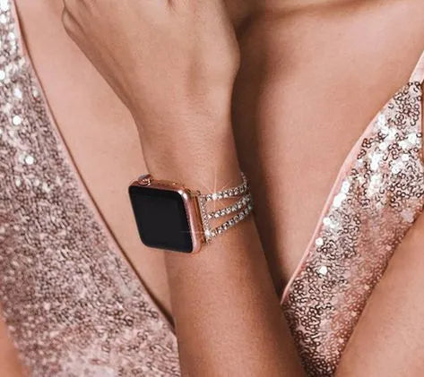 elegant apple watch styling with jewelry band