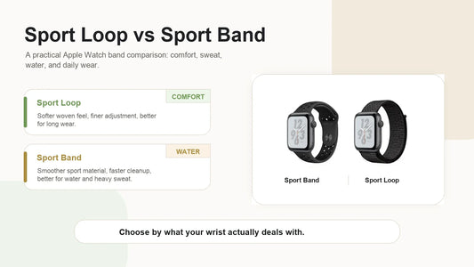 Sport Loop vs Sport Band: Comfort, Sweat, Water & Daily Wear