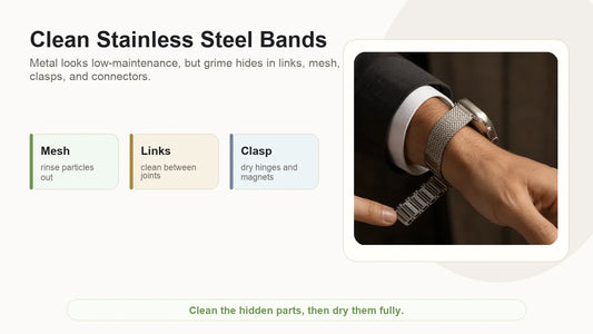 How to Clean a Stainless Steel Apple Watch Band Safely