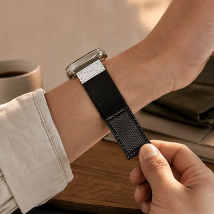 American Flag Nylon Apple Watch Band velcro