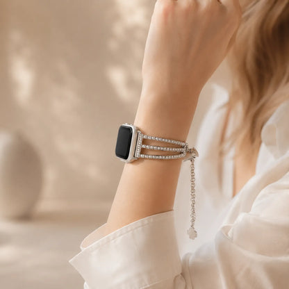 Bling Diamond Apple Watch Band silver preview