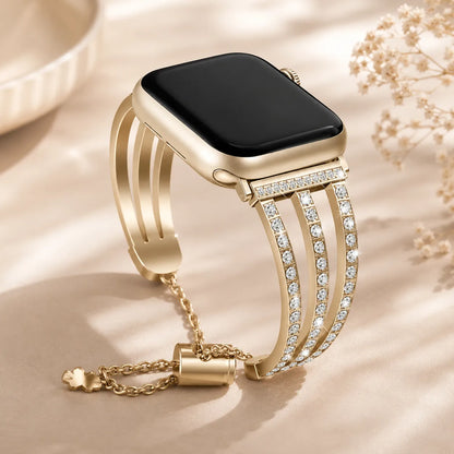 Bling Diamond Apple Watch Band gold