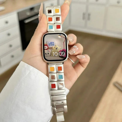 Boho Starlight Apple Watch Band - Creative Palette Design