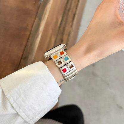 Boho Starlight Apple Watch Band - Creative Palette Design