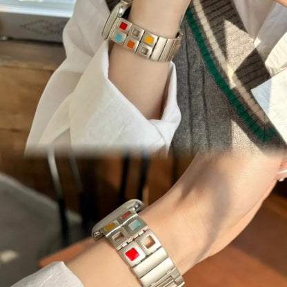 Boho Starlight Apple Watch Band - Creative Palette Design