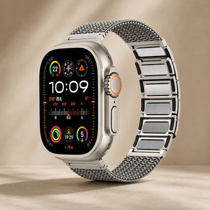 Braided Stainless Steel Magnetic Band for Apple Watch natural