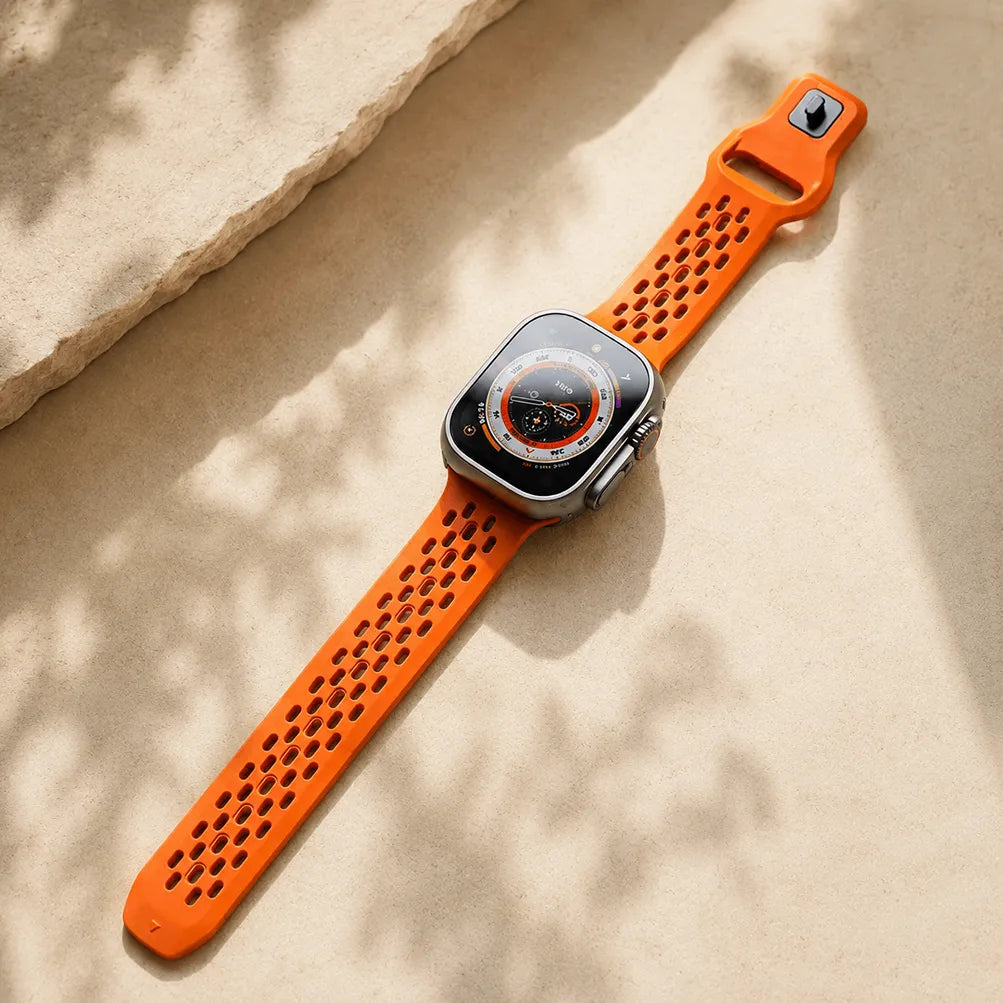 Breathable Fluoroelastomer Apple Watch Band