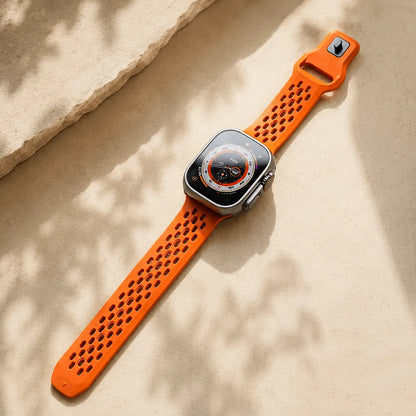 Breathable Fluoroelastomer Apple Watch Band