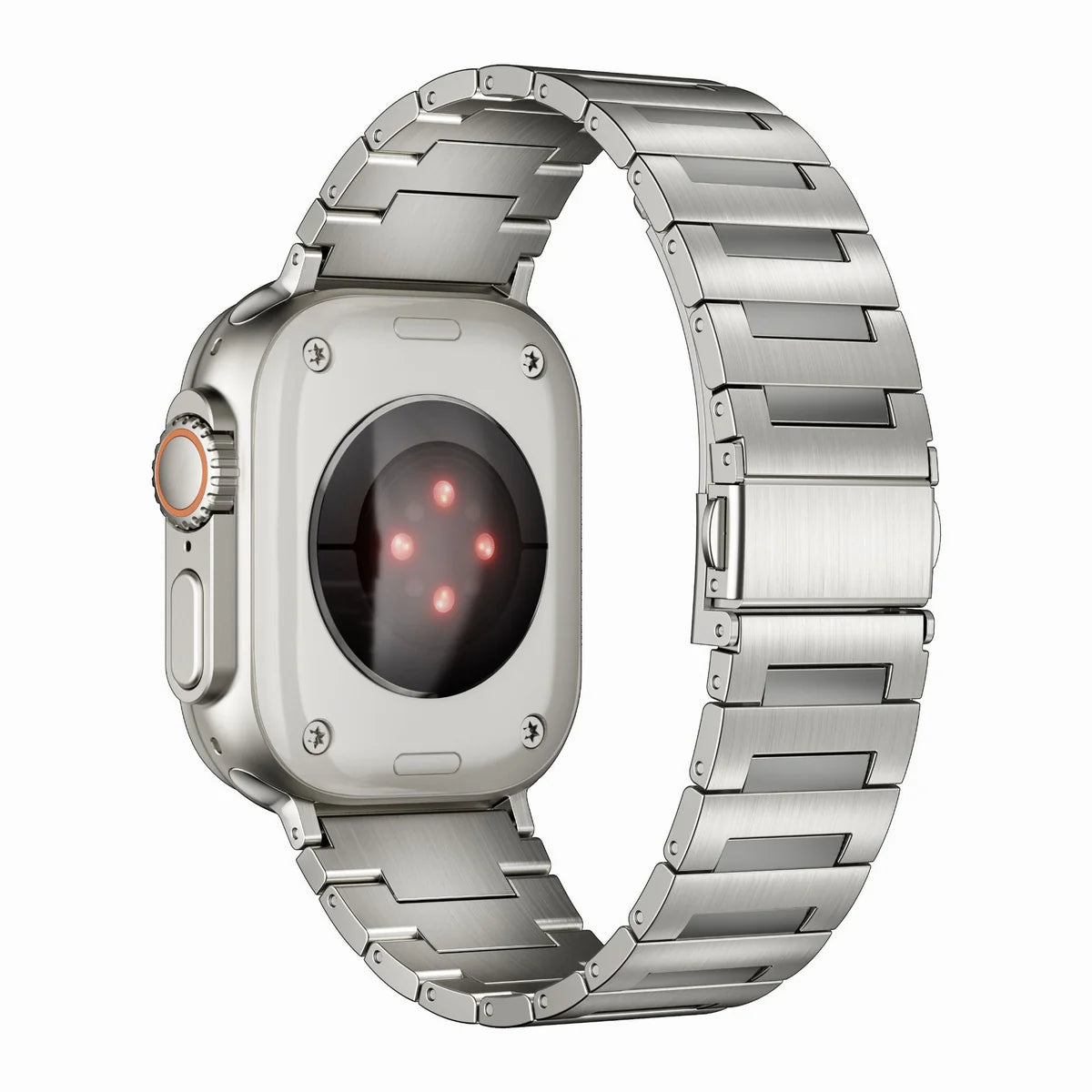 日常使いにスタイリングしたビジネスチタンApple Watchバンド