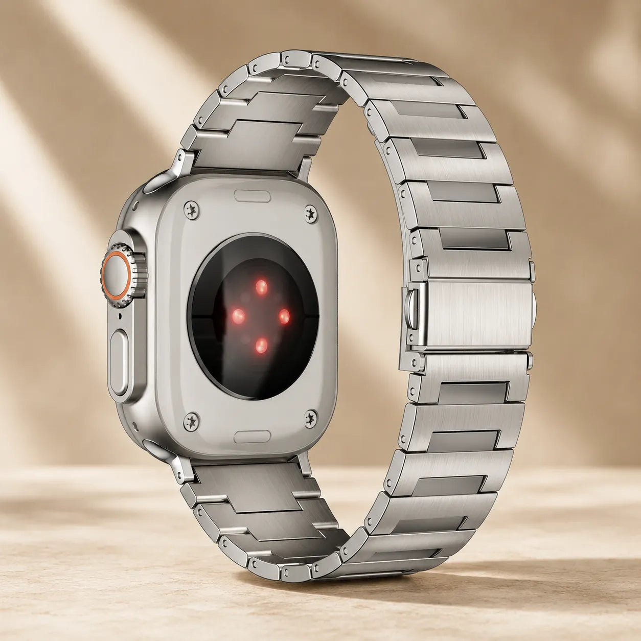 Business Titanium Apple Watch Band back
