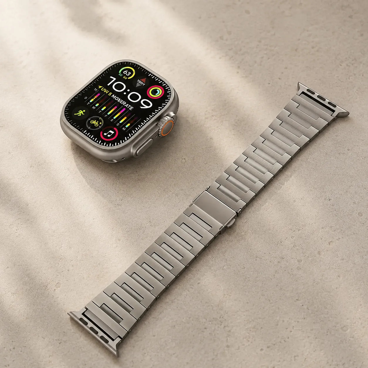 Business Titanium Apple Watch Band detail