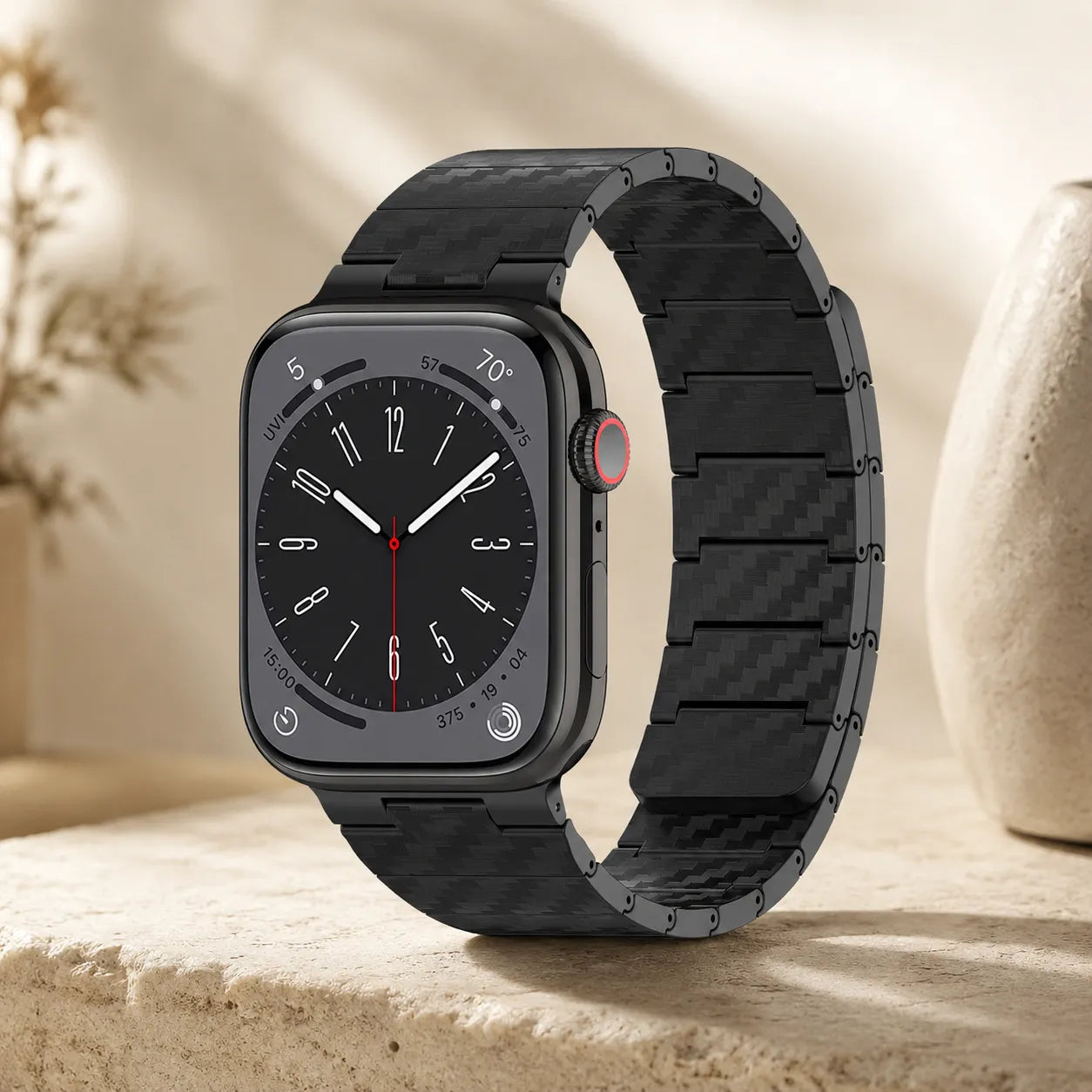 Carbon Fiber Magnetic Apple Watch Band black
