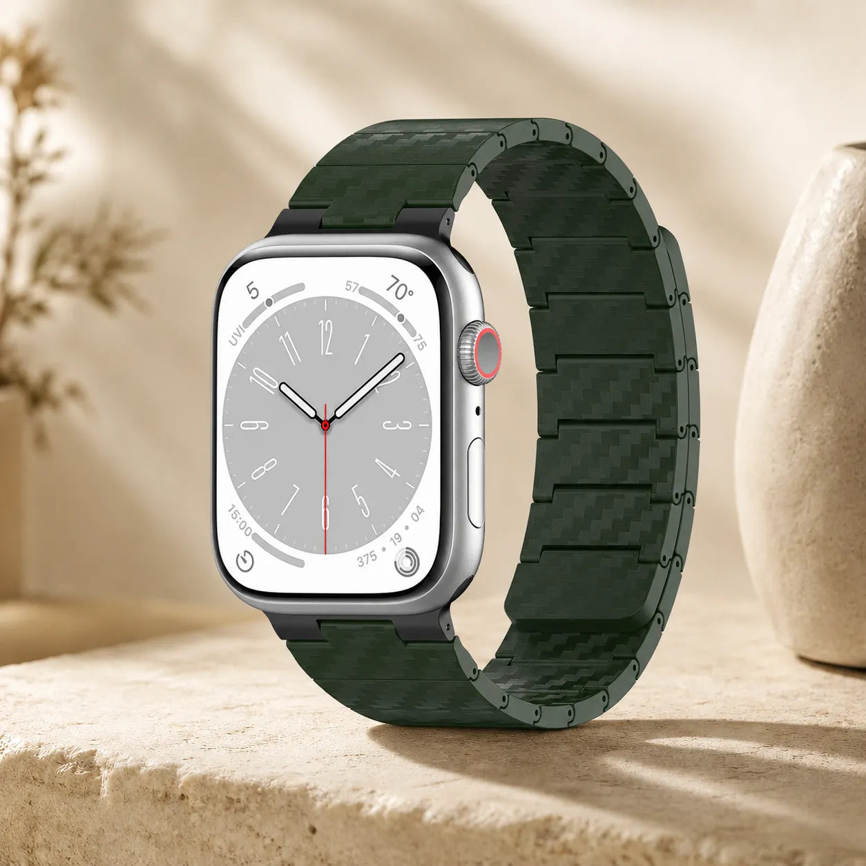 Carbon Fiber Magnetic Apple Watch Band green