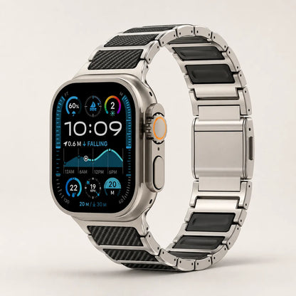 Carbon Fiber & Titanium Apple Watch Band