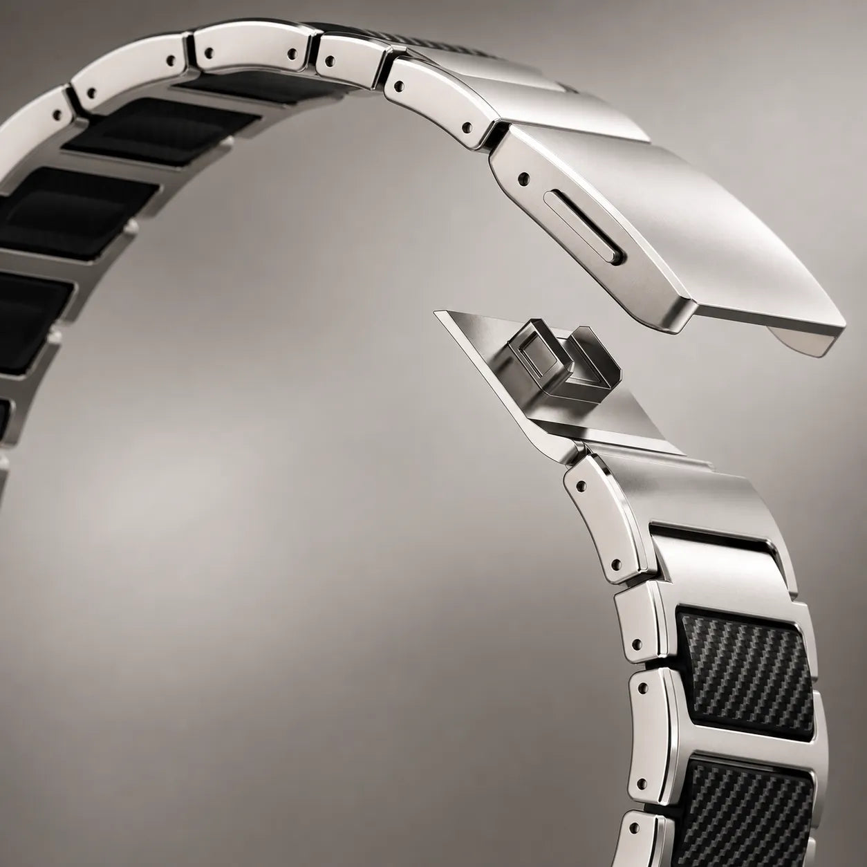 Carbon Fiber & Titanium Apple Watch Band Closure