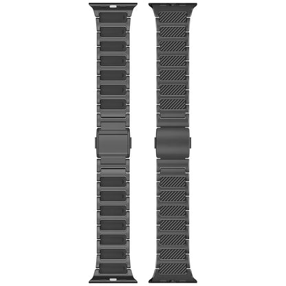 Carbon Fiber & Titanium Apple Watch Band black