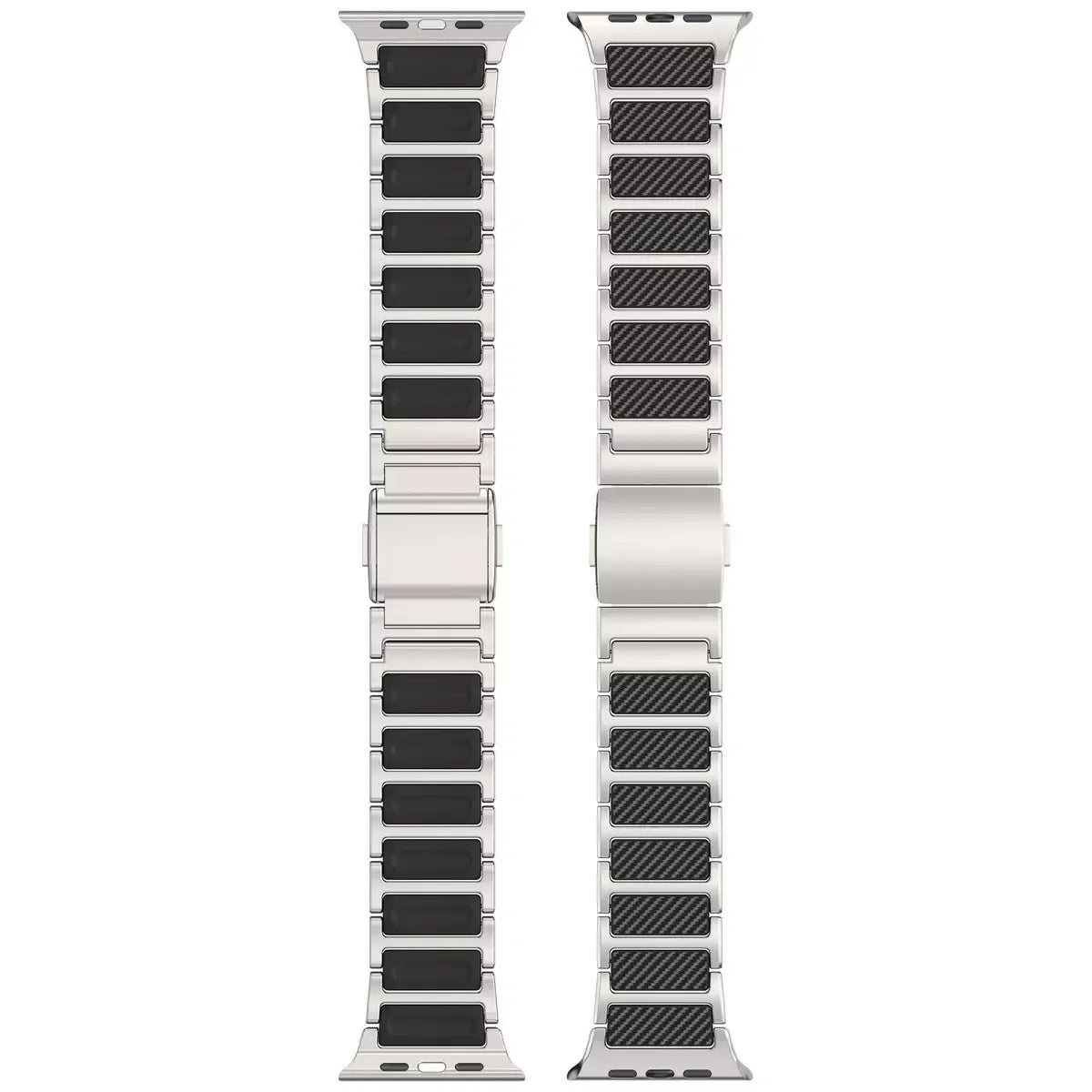 Carbon Fiber & Titanium Apple Watch Band natural