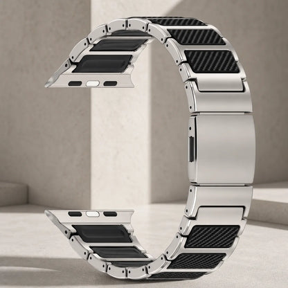 Carbon Fiber & Titanium Apple Watch Band natural sku