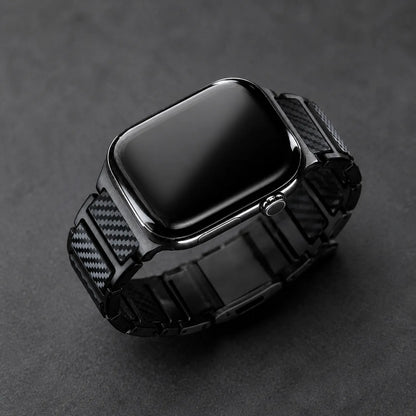 Carbon Fiber & Titanium Apple Watch Band show