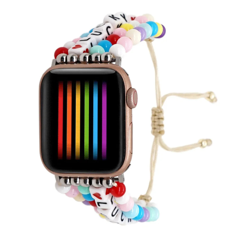 Colorful Beaded watch bands for Apple Watch