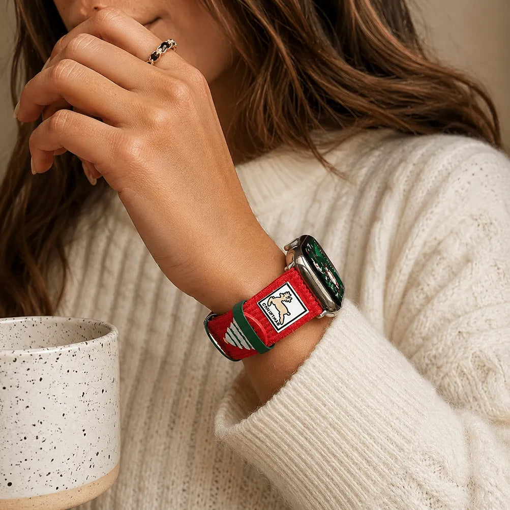 Corduroy Christmas Apple Watch Band preview