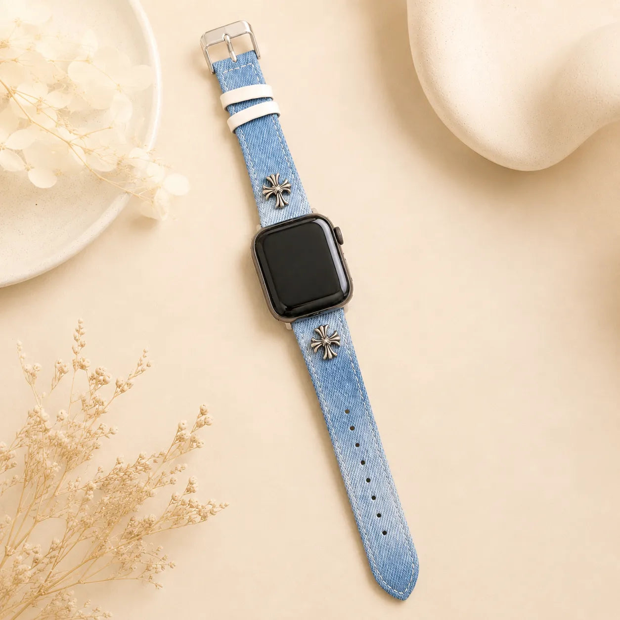 Denim Apple Watch Band light blue