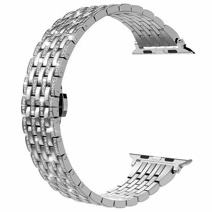 Diamond Apple Watch Band: Elegant Zinc Alloy Design