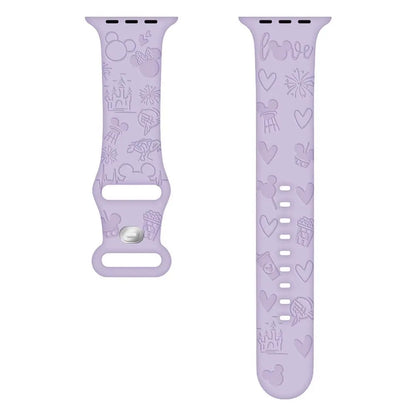 Disney Engraved Apple Watch Band In Lavender