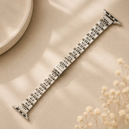 Dressy Silver Apple Watch Bracelet for Women all