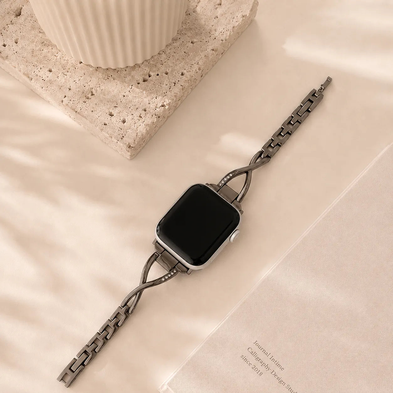 Elegant Thin Apple Watch Band black