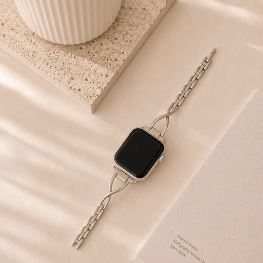 Elegant Thin Apple Watch Band starlight