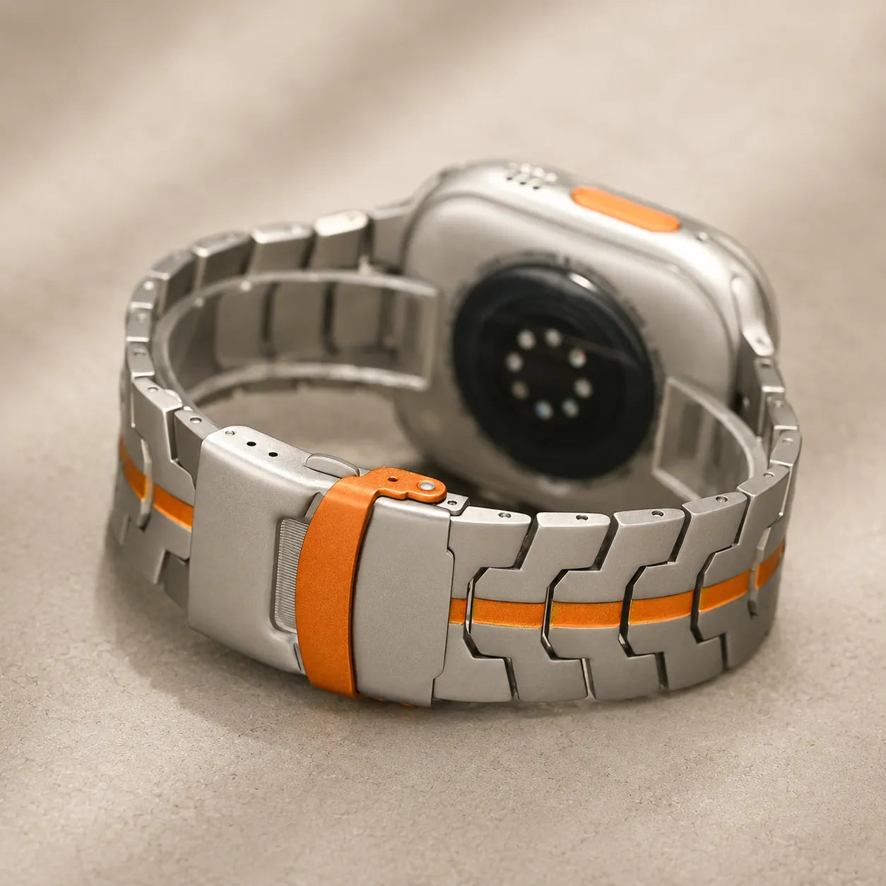 Iron Man Inspired Apple Watch Stainless Steel Band back