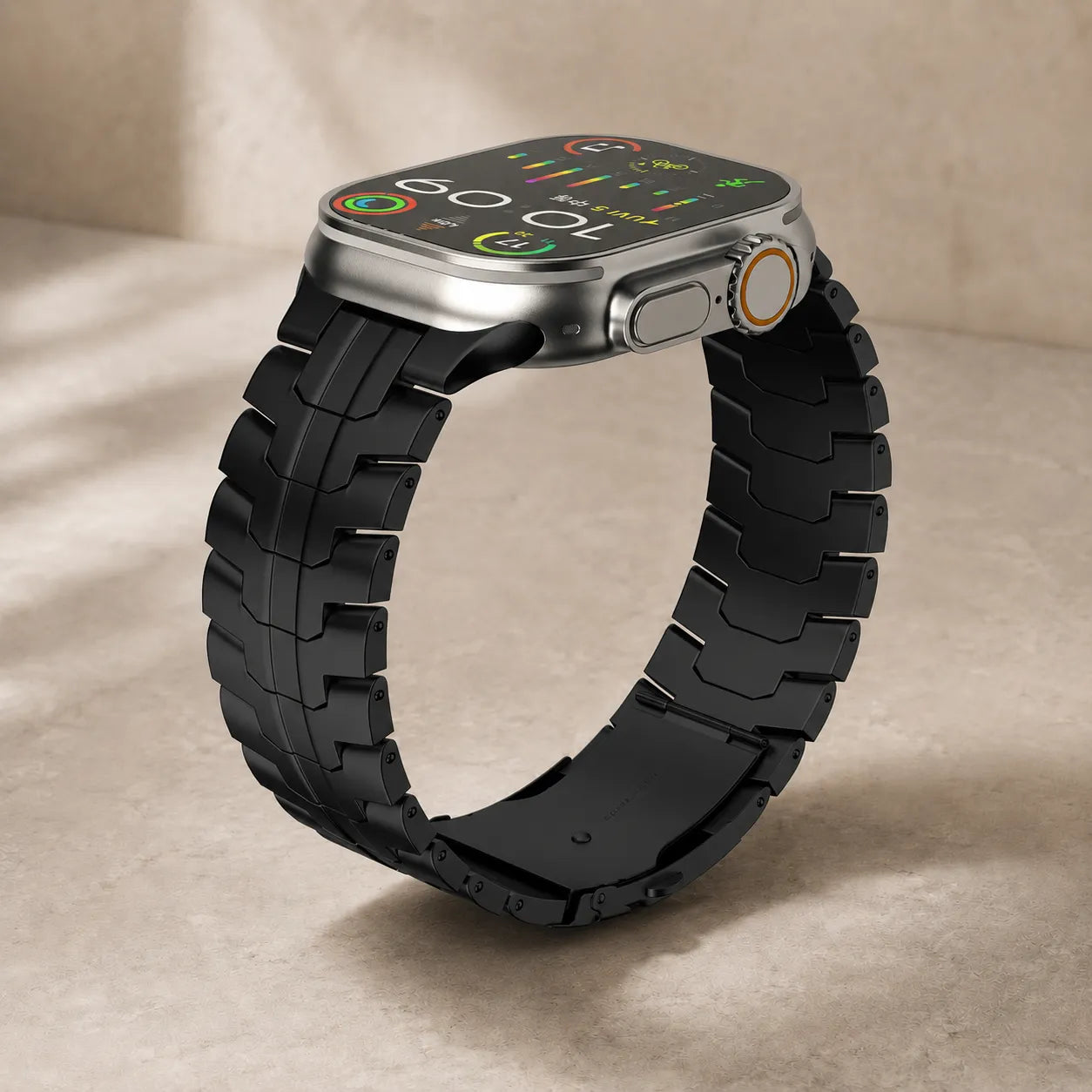 Iron Man Inspired Apple Watch Stainless Steel Band black