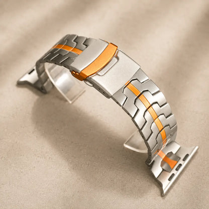 Iron Man Inspired Apple Watch Stainless Steel Band detail