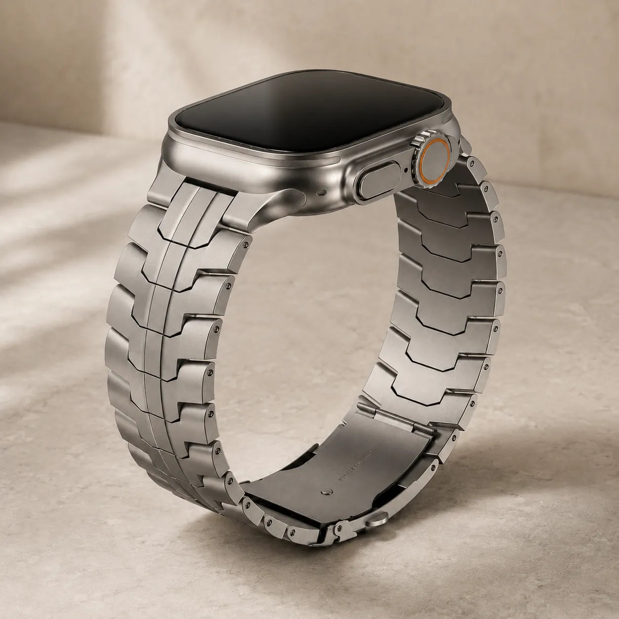 Iron Man Inspired Apple Watch Stainless Steel Band titanium