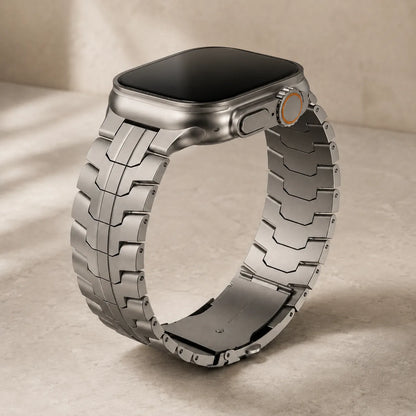 Iron Man Inspired Apple Watch Stainless Steel Band titanium