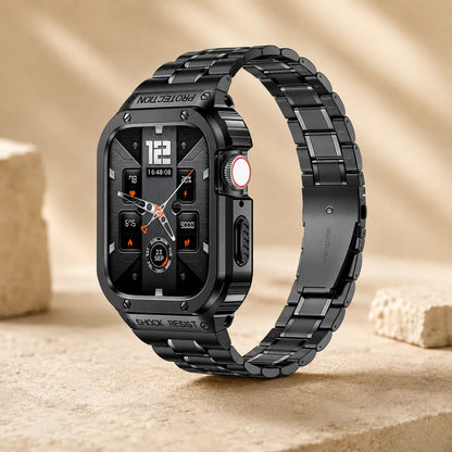 Luxury Apple Watch Band and Case black