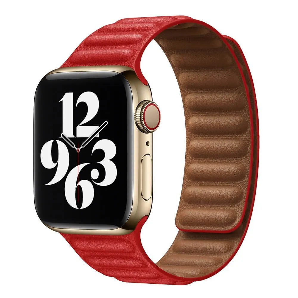 マグネティックレザーリンク Apple Watch バンド - ブラック マグネティックレザーリンク Apple Watch バンド - ブラック