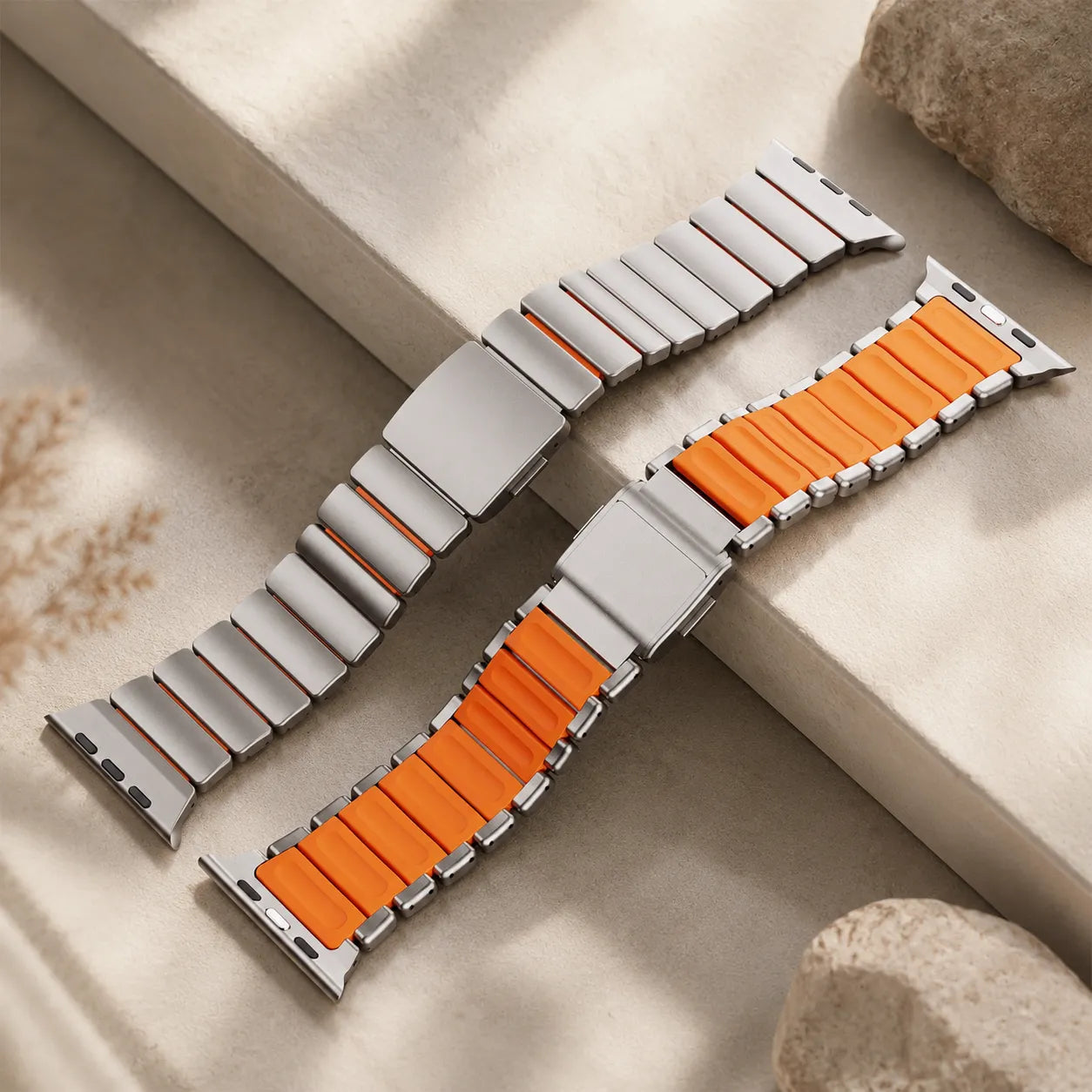 Metal & Silicone Link Band for Apple Watch