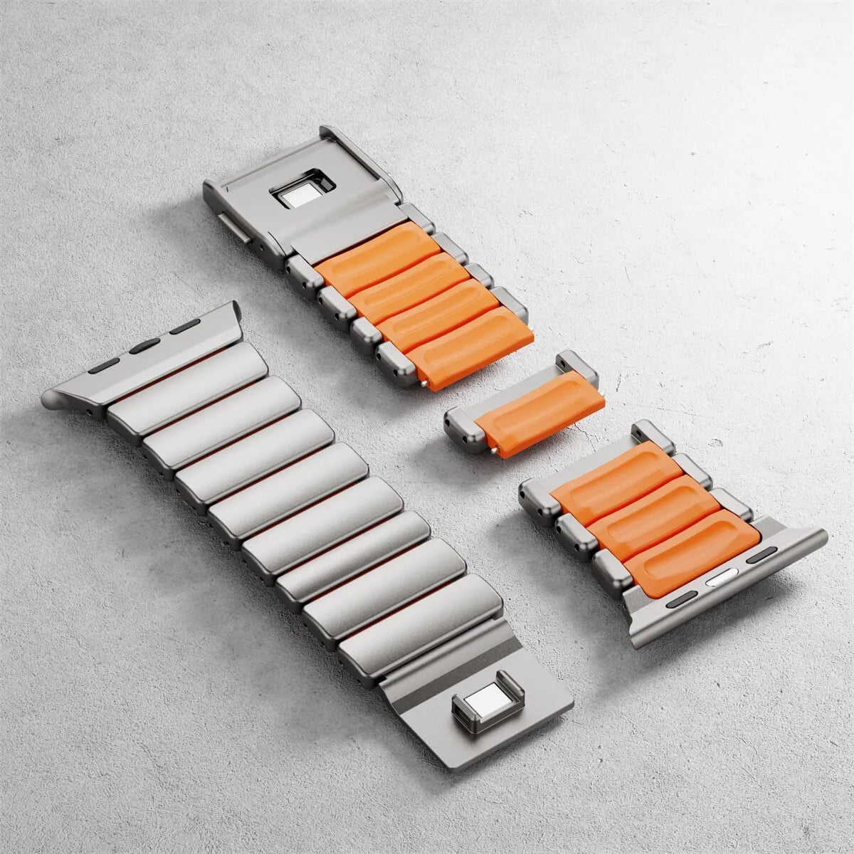 Metal & Silicone Link Band for Apple Watch back