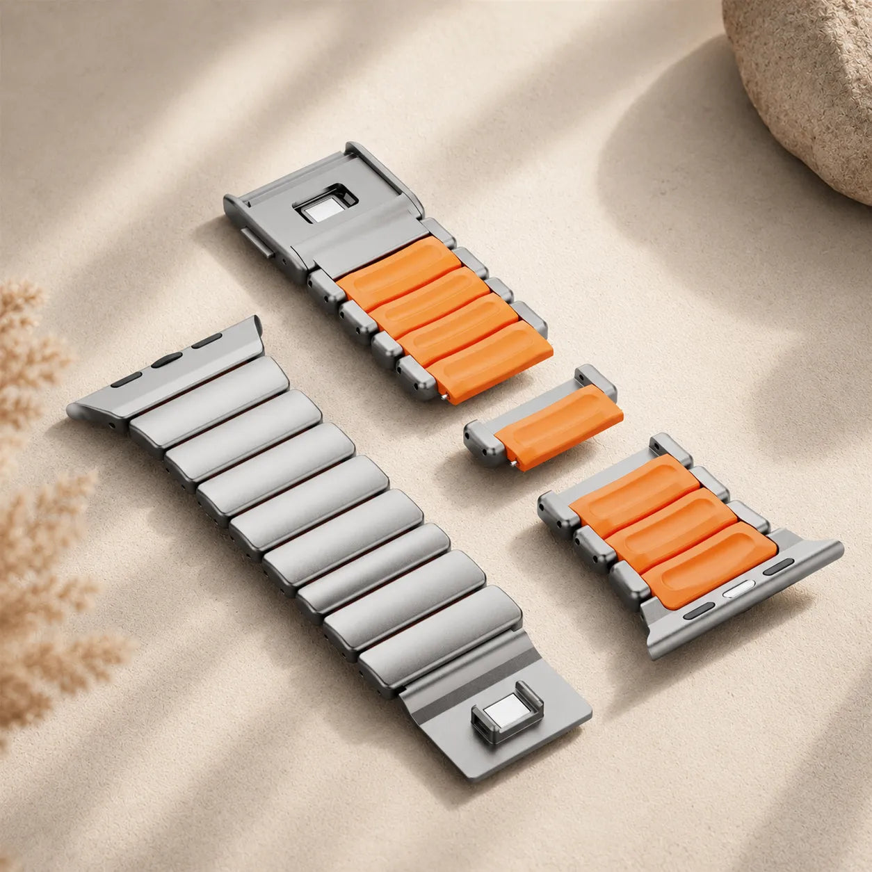 Metal & Silicone Link Band for Apple Watch link