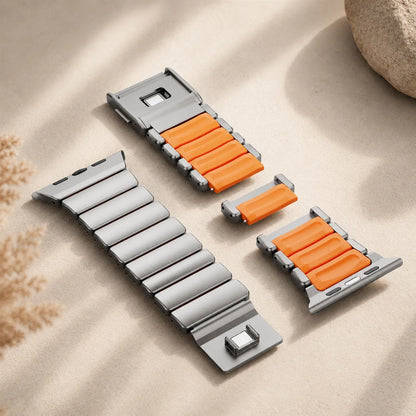 Metal & Silicone Link Band for Apple Watch link