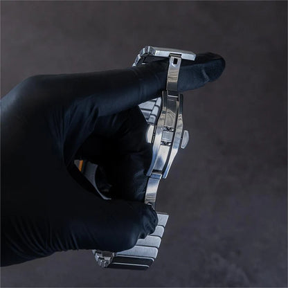 Slinky Stainless Steel Link Apple Watch Band - Silver