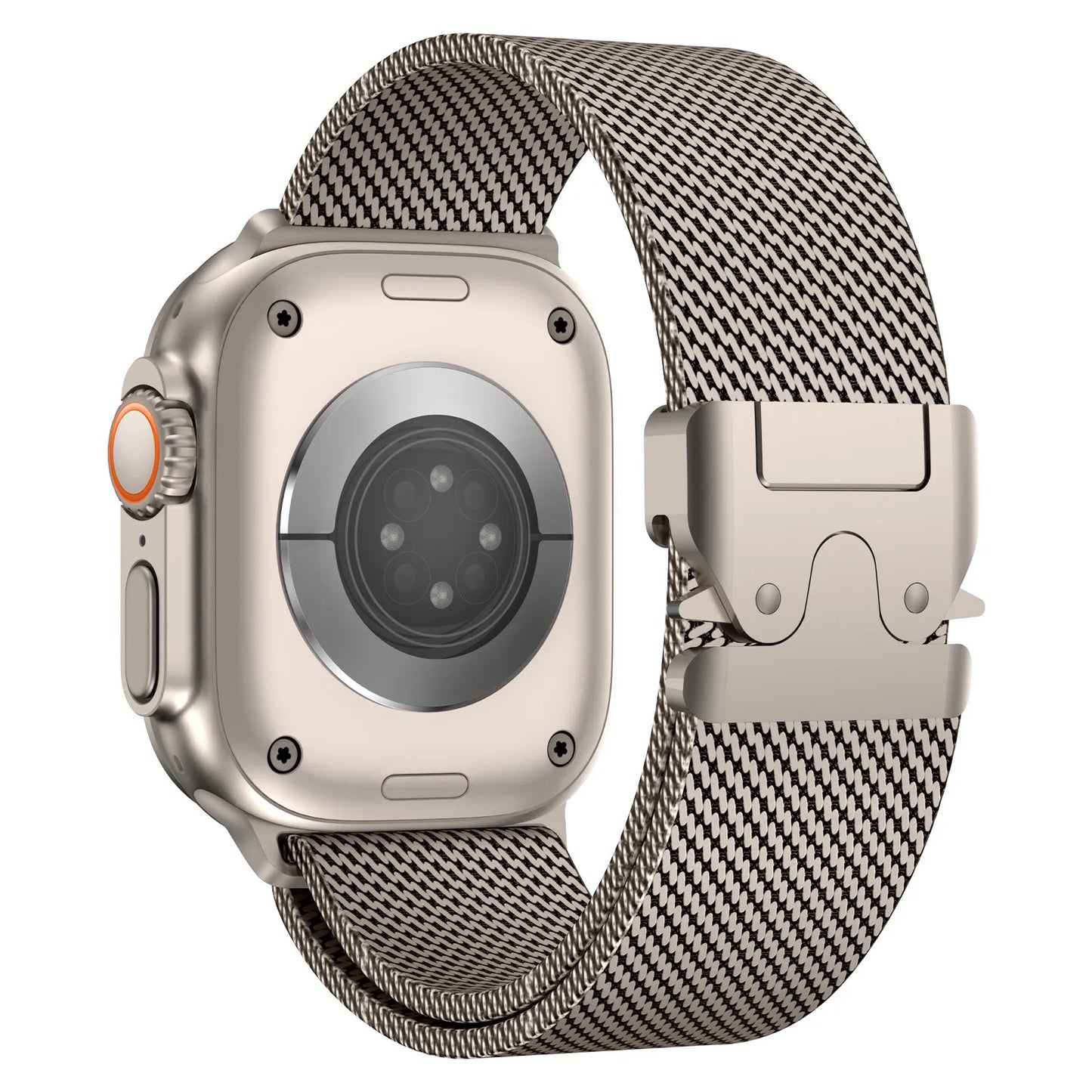 Milanese Loop Apple Watch Band in Titanium